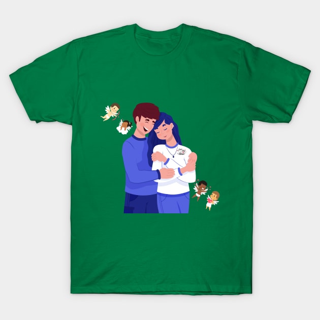 Romantic Couple T-Shirt by Mako Design 